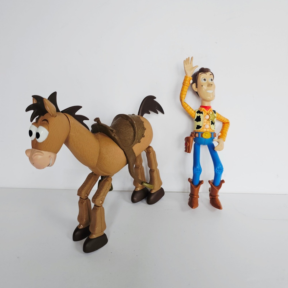 Vintage Toy‎ Story 7" Galloping Bullseye and Woody 1996 Disney Pixar Mattel 1258 - Picture 9 of 16